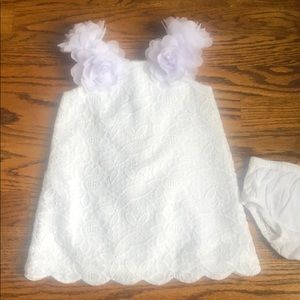 Janie and Jack Lace Embroidered Dress